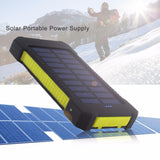 Waterproof Solar Power Bank with LED Light & Compass - Mobile Thangs