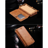 FLOVEME Retro Business Leather Wallet Phone Case-iPhone Cases-Mobile Thangs