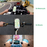 Qosea Universal Motorcycle / Bicycle Mount Mobile Phone Holder - Mobile Thangs