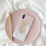 Pineapple Marble iPhone Cases - Mobile Thangs