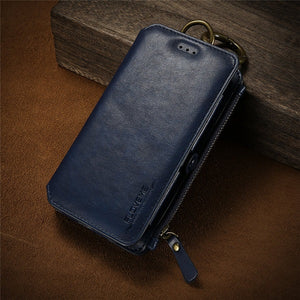 Retro Business Leather Wallet Phone Case - Mobile Thangs