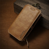 Retro Business Leather Wallet Phone Case - Mobile Thangs