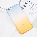 Blue-Ray Gradient Color Transparent Phone Cases - Mobile Thangs