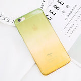 Blue-Ray Gradient Color Transparent Phone Cases - Mobile Thangs