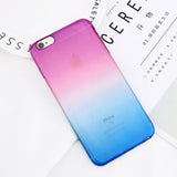 Blue-Ray Gradient Color Transparent Phone Cases - Mobile Thangs